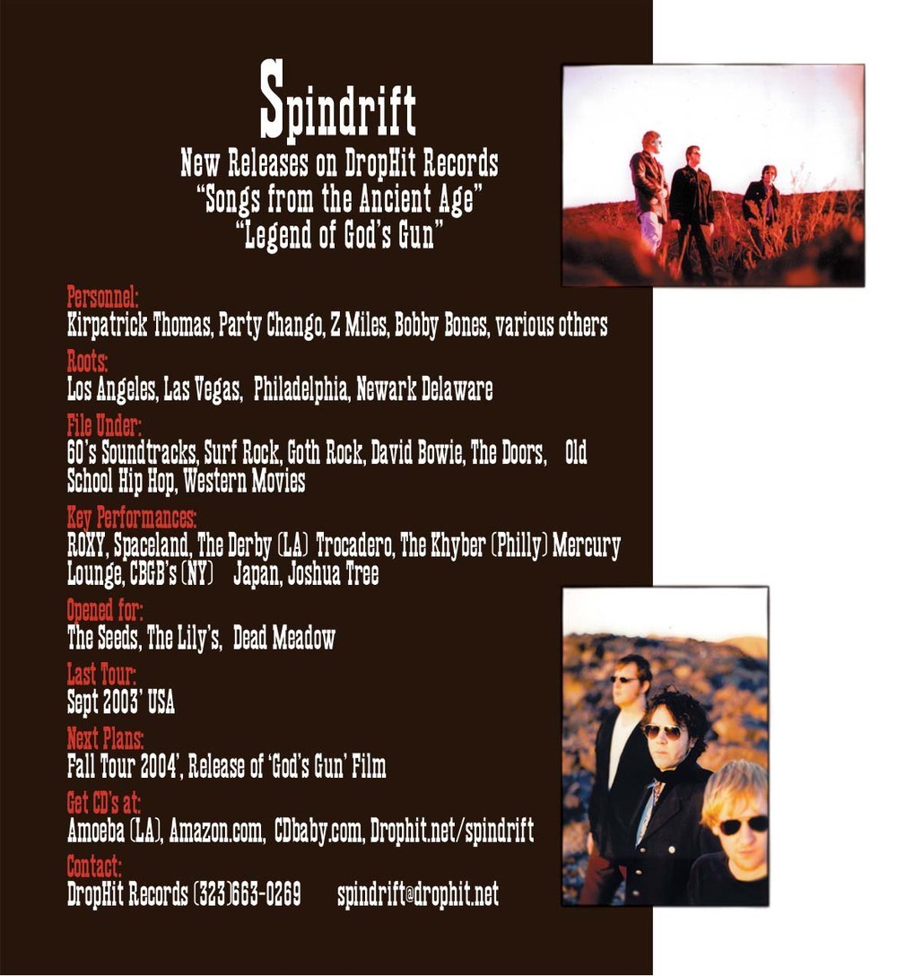 New releases promo postcard, back, 2004